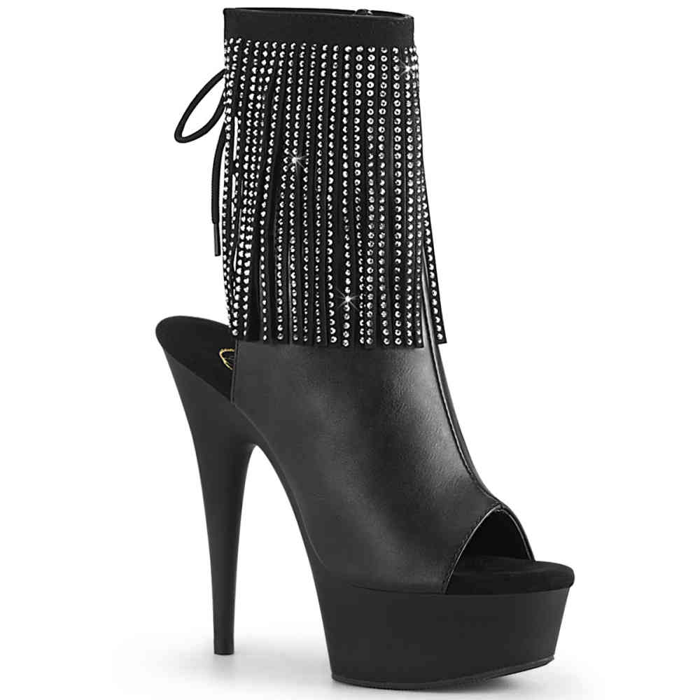 Pleaser - DELIGHT1018RSF Platform Boots - Black